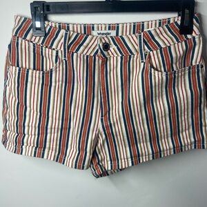 Wrangler Women's Multicolor Striped Jean Shorts